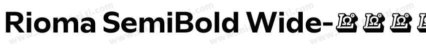 Rioma SemiBold Wide字体转换